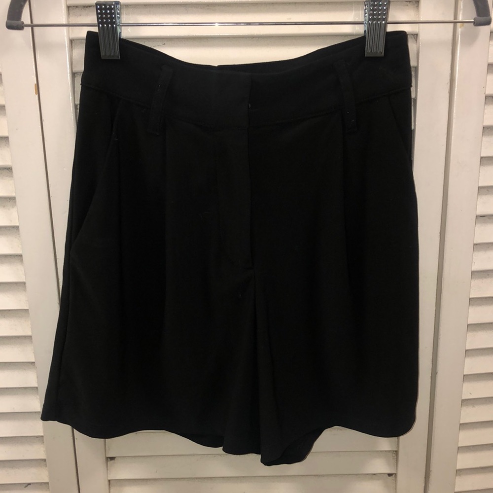 Leith Dressy Black Mini Shorts